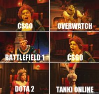 CsGo Overwatch Battlefield 1 CsGo Dota 2 Tanki Online