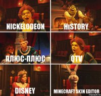 Nickelodeon Hıstory Плюс-ПлЮС QTV Disney Minecraft Skin EditoR