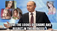  . i love the looks of shame and regret in their faces!