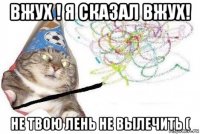 вжух ! я сказал вжух! не твою лень не вылечить (