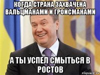 когда страна захвачена вальцманами и гройсманами а ты успел смыться в ростов