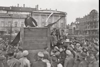 Создать мем Ленин 100 лет октябрю
