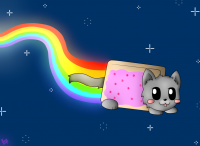 Создать мем Nyan cat