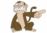 Создать мем Злая обезьянка из комнаты Криса Гриффина