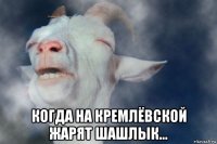  когда на кремлёвской жарят шашлык...