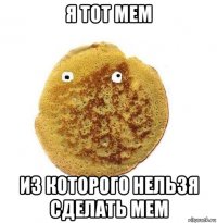 я тот мем из которого нельзя сделать мем