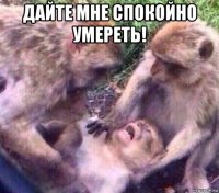 дайте мне спокойно умереть! 