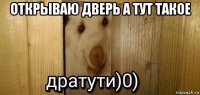 открываю дверь а тут такое 