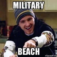military beach