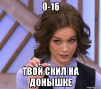 0-16 твой скил на донышке