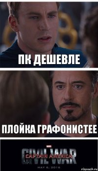 Пк дешевле Плойка графонистее