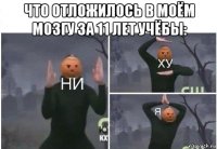 что отложилось в моём мозгу за 11 лет учёбы: 