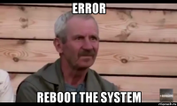 error reboot the system