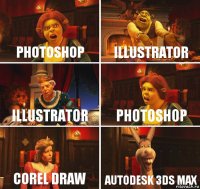 Photoshop Illustrator Illustrator Photoshop Corel Draw Autodesk 3Ds Max