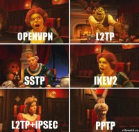 OpenVPN L2TP SSTP IKEv2 L2TP+ipSEC PPTP