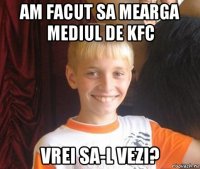 am facut sa mearga mediul de kfc vrei sa-l vezi?