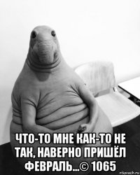  что-то мне как-то не так, наверно пришёл февраль...© 1065