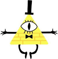 Создать мем Bill Cipher