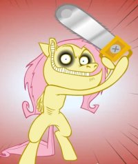 ну теперь не убежишь я уже вижу твой труп, гаденыш!!!!!!, Мем Флаттершай ponymov