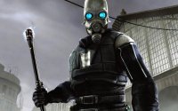 Создать мем Half Life policeman