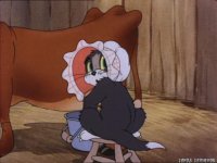 Создать мем Кот Том дрочит