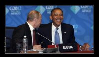 Создать мем Путин и Обама