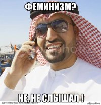 феминизм? не, не слышал !