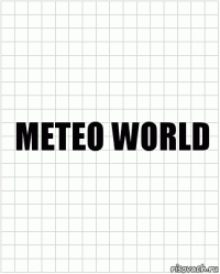 meteo world