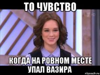 то чувство когда на ровном месте упал вазира