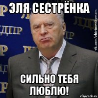 эля сестрёнка сильно тебя люблю!