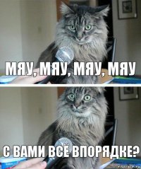 Мяу, мяу, мяу, мяу С вами всё впорядке?