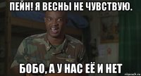 пейн! я весны не чувствую. бобо, а у нас её и нет