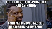 тебе не придется брить ноги каждый день, если раз в месяц будешь приходить на шугаринг