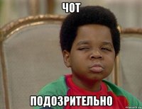 чот подозрительно