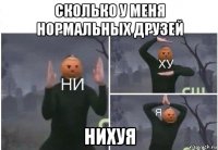 сколько у меня нормальных друзей нихуя