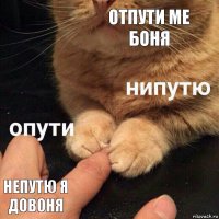 отпути ме боня непутю я довоня