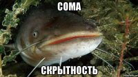 сома скрытность