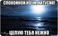 спокойной ночи, натусик! целую тебя нежно