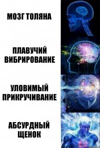 Мозг Толяна Плавучий вибрирование уловимый прикручивание абсурдный щенок