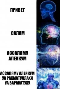 Привет Салам Ассаляму алейкум Ассаляму алейкум уа рахматуллахи уа баракатуху