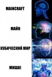 Maincraft Майн Кубический мир Миша!