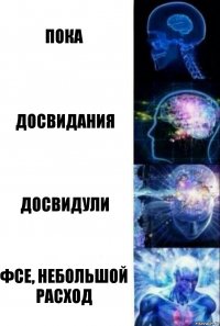 ПОКА Досвидания Досвидули Фсе, небольшой расход