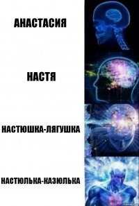 Анастасия Настя Настюшка-лягушка Настюлька-казюлька