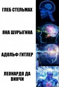 Глеб Стельмах Яна Шурыгина Адольф Гитлер Леонардо да Винчи