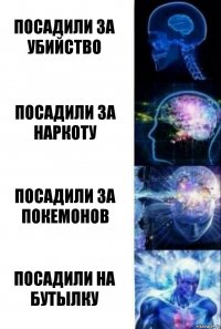 Посадили за убийство Посадили за наркоту Посадили за покемонов Посадили на бутылку