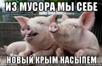 из мусора мы себе новый крым насыпем