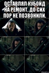 оставлял кубойд на ремонт, до сих пор не позвонили. 