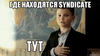 где находятся syndicate 