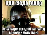 иди сюда гавно сука падла негодяй засранец вонючий мать твою