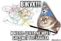 вжух!!! и колл-центр не жрет бюджет госзаказа